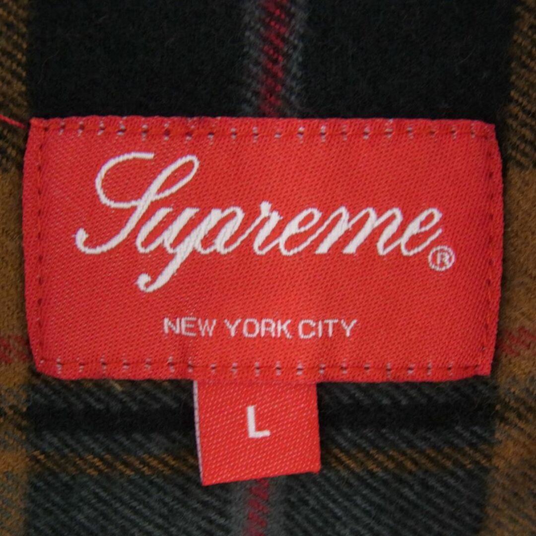 Supreme シュプリーム 長袖シャツ 22AW Plaid Flannel Shirt フランネル タータンチェック 長袖 シャツ L【新古品】【未使用】 3