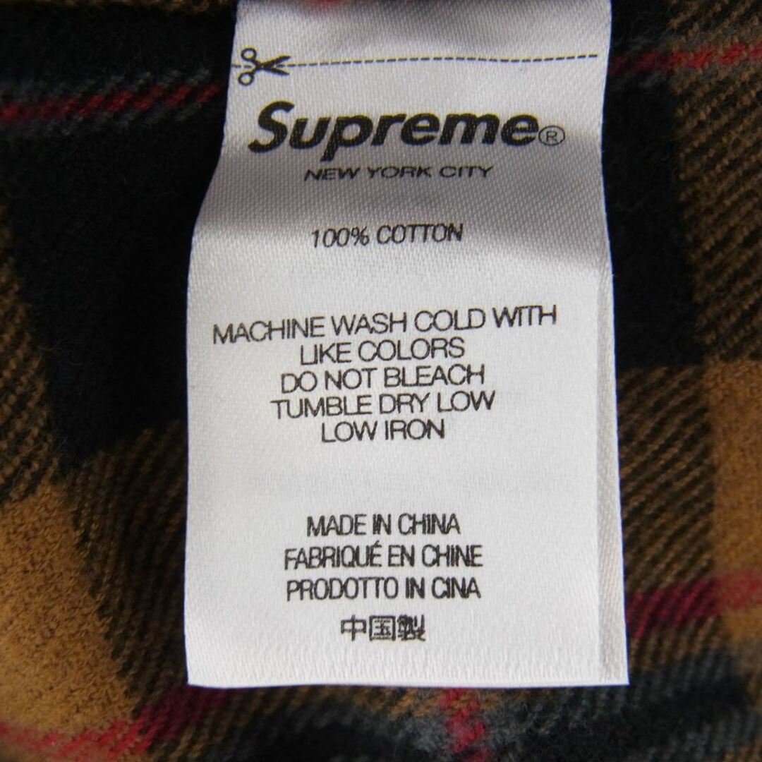 Supreme シュプリーム 長袖シャツ 22AW Plaid Flannel Shirt フランネル タータンチェック 長袖 シャツ L【新古品】【未使用】 4