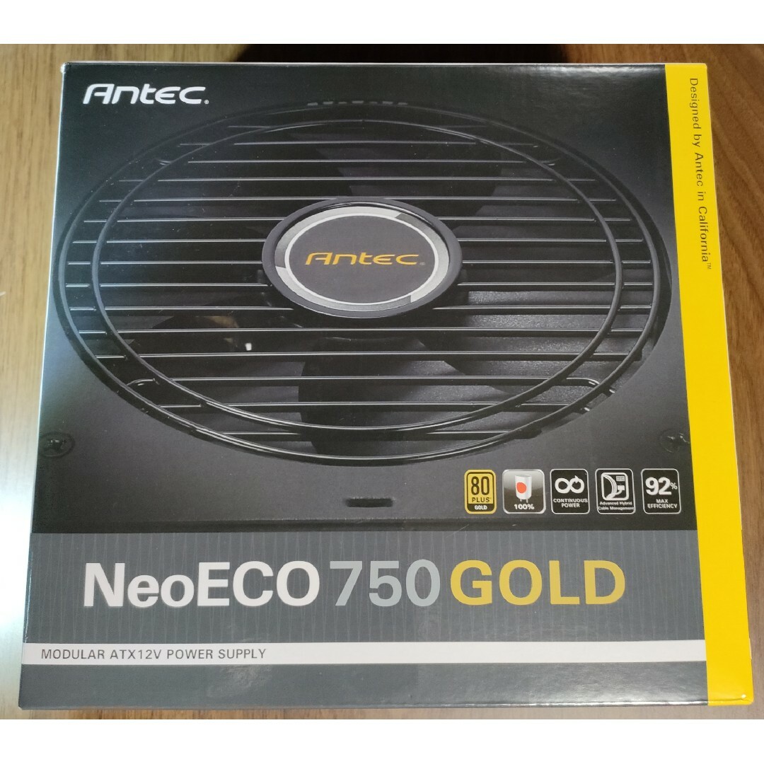 PC/タブレットAntec NeoEco 750 GOLD 80PLUS PC電源  750W