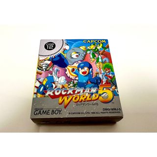 【箱、説明書付き】ロックマンワールド5　ゲームボーイソフト(携帯用ゲームソフト)