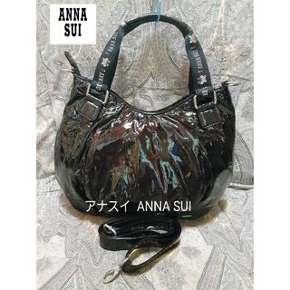 ANNA SUI　アナスイ　2way ショルダーバッグ　薔薇モチーフ　樹脂