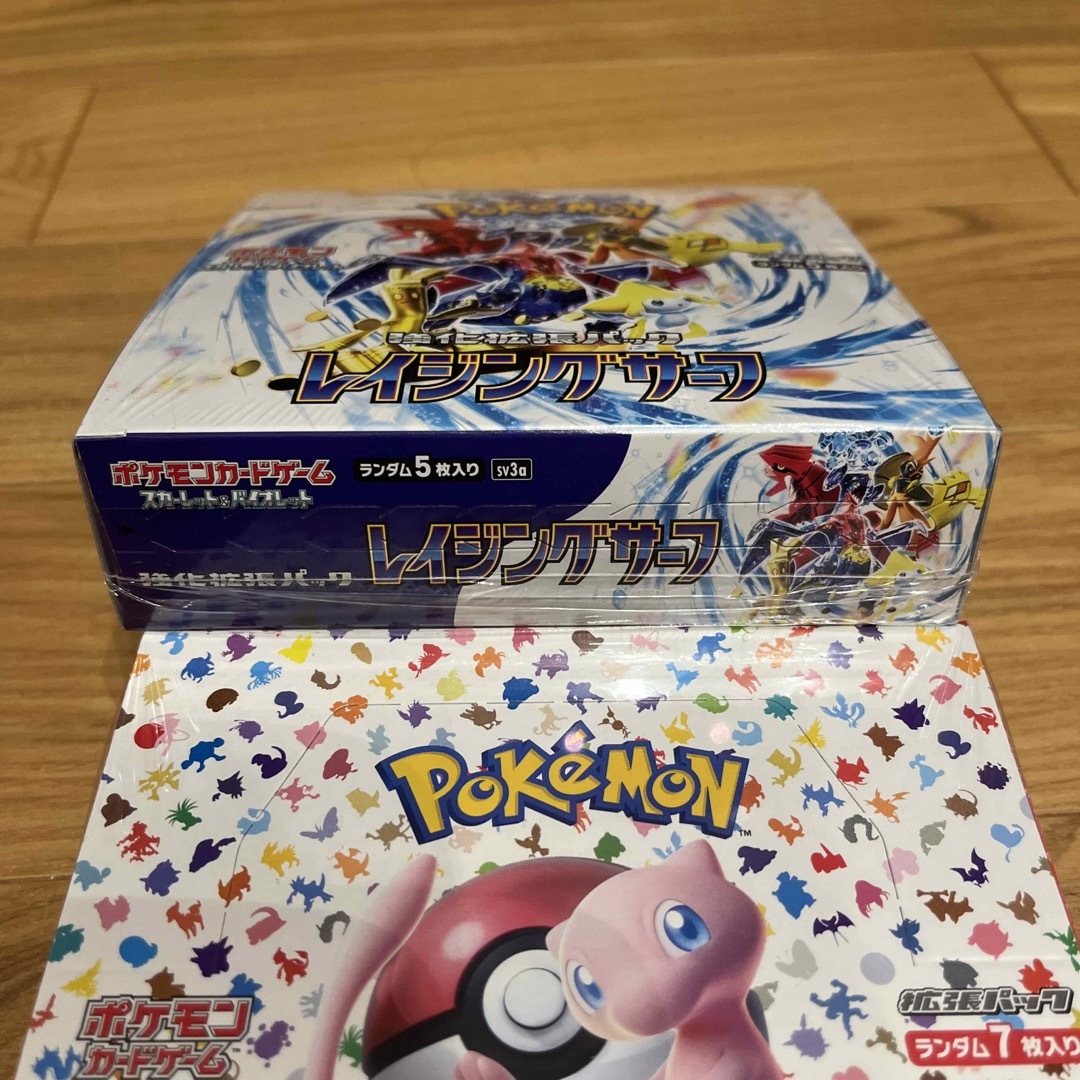 ポケモンカードゲーム シュリンク付き151BOX＆レイジングサーフBOX-