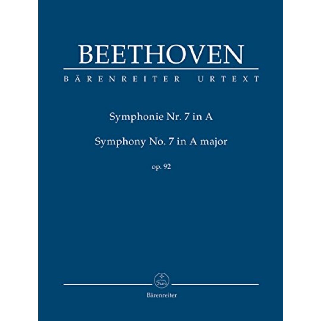 Sinfonie Nr. 7 A-Dur op. 92. Symphony No. 7 in A major op. 92/Baerenreiter-Verlag