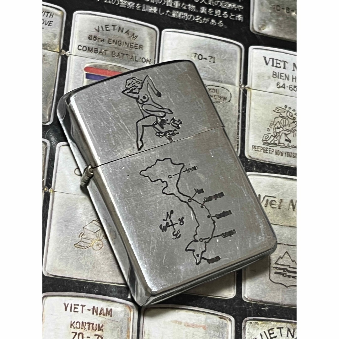 【ベトナムZIPPO】本物 1969年製ベトナムジッポー「ヌードモデル」LONG