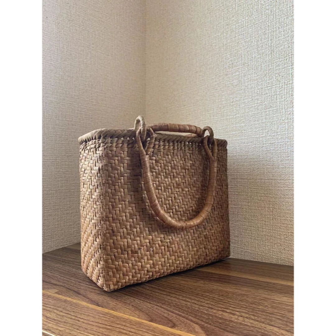 山葡萄 手作り かごバッグ 網代編み 細ひご|ファッション 山葡萄 手作り かごバッグ 網代編み 細ひご|ファッション