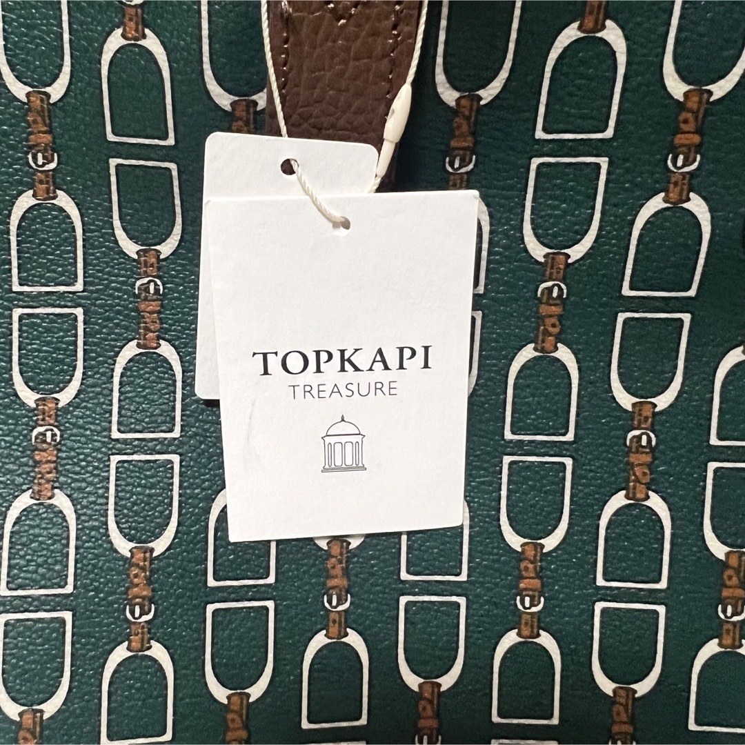 【新品】TOPKAPI 定価15400円　トートバッグ　グリーン　緑　トプカピ
