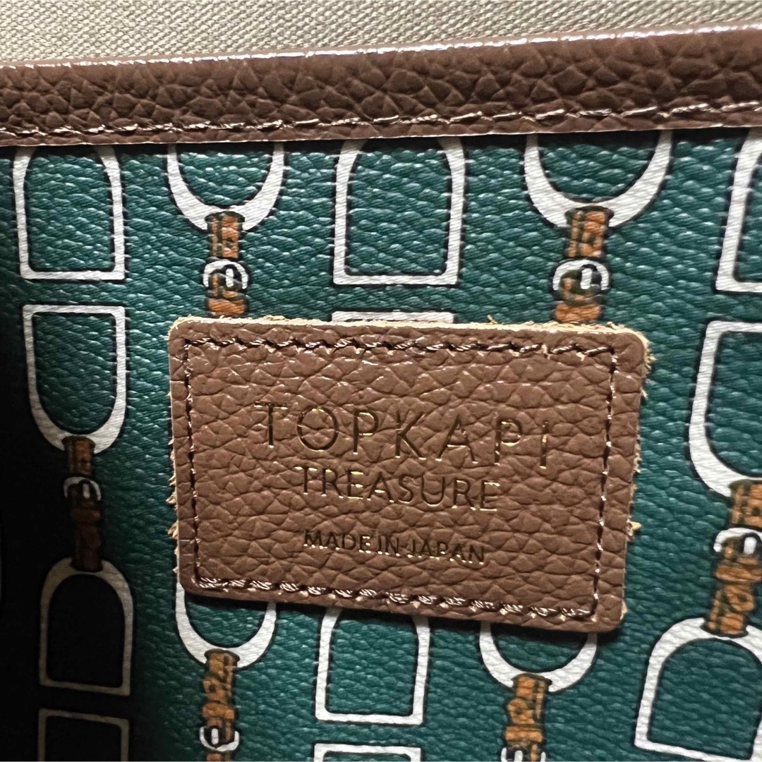 新品】TOPKAPI 定価15400円 トートバッグ グリーン 緑 トプカピ