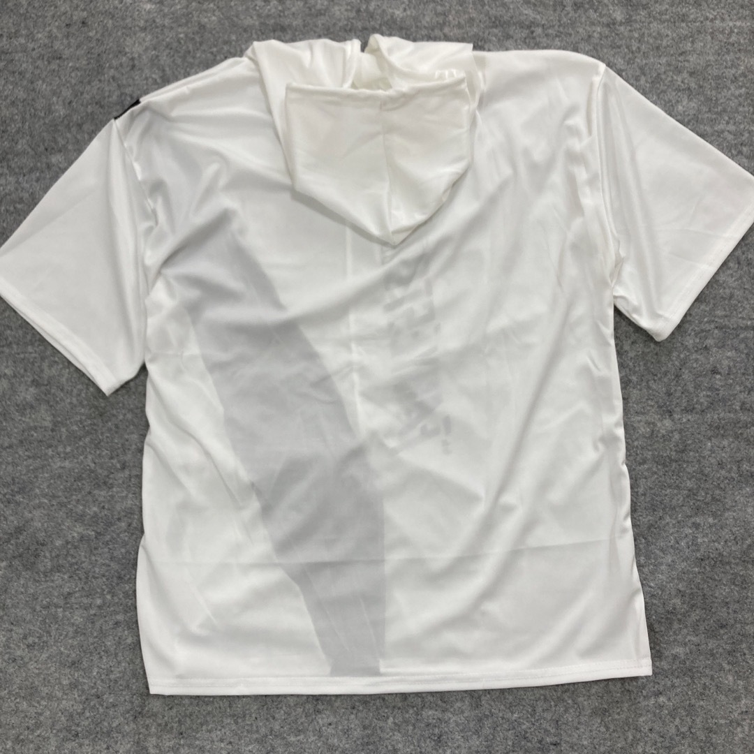 半袖パーカー Tシャツ カットソー トップス 男女兼用 通学 韓国 ...