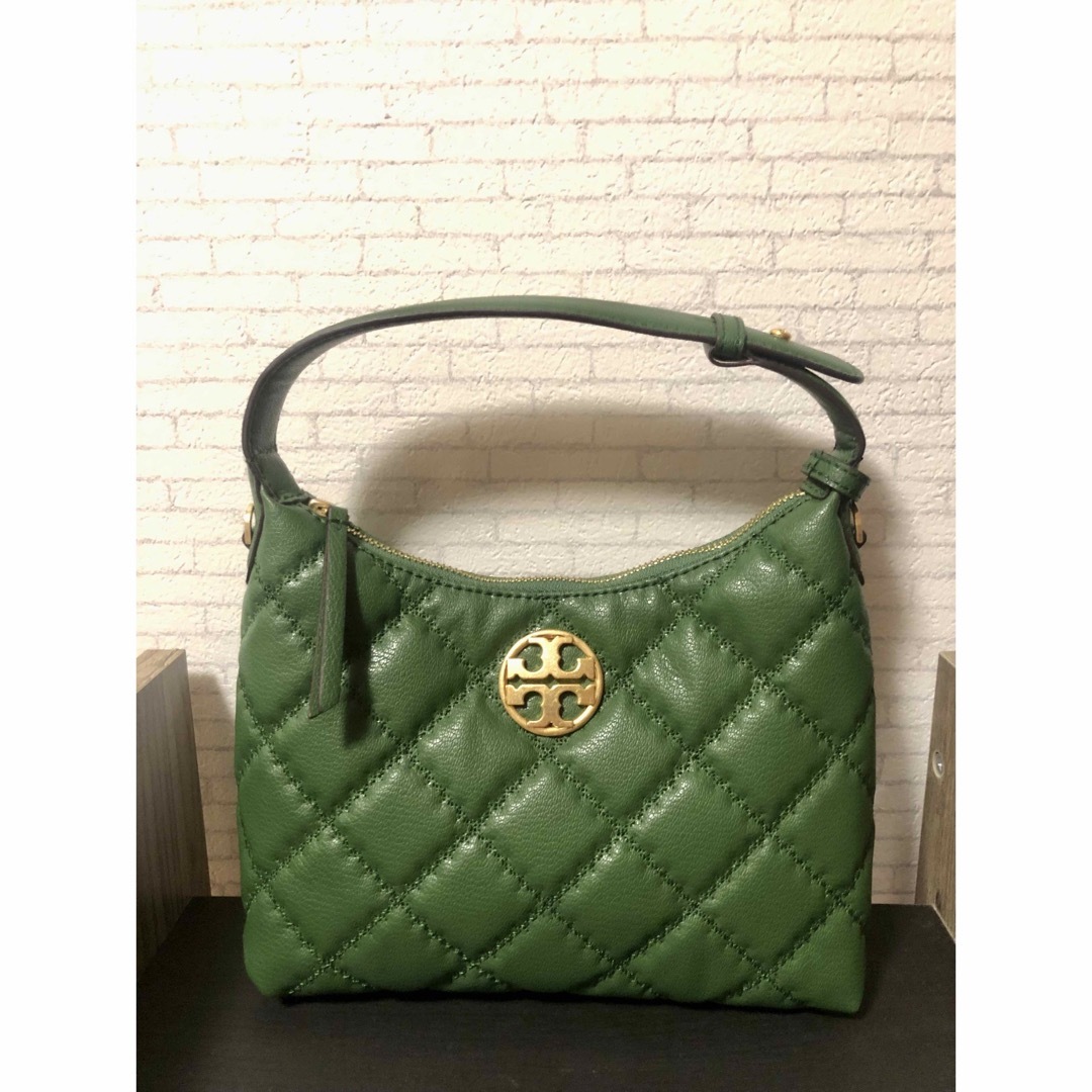 Tory Burch トリーバーチ　ショルダーバッグ　斜め掛け　グリーン　緑