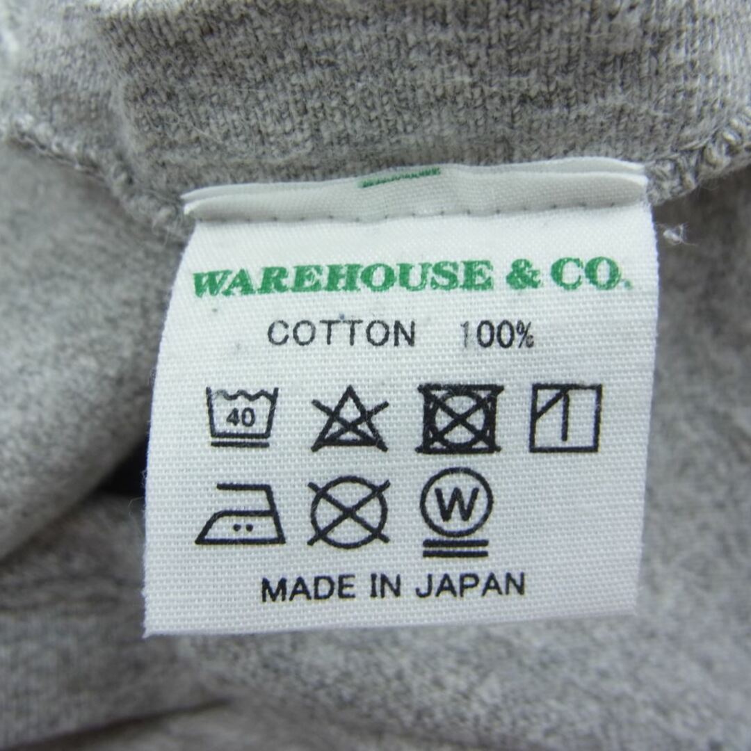 WAREHOUSE ウエアハウス Ｔシャツ 4601 A.A.A ロゴ 半袖 Tシャツ グレー系 M 4