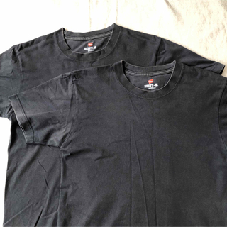 ヘインズ(Hanes)のヘインズ ビーフィー Tシャツ Sサイズ ブラック 2枚(Tシャツ/カットソー(半袖/袖なし))