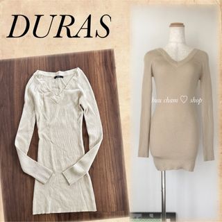 デュラス(DURAS)のDURAS♡リブタイトワンピース(ミニワンピース)