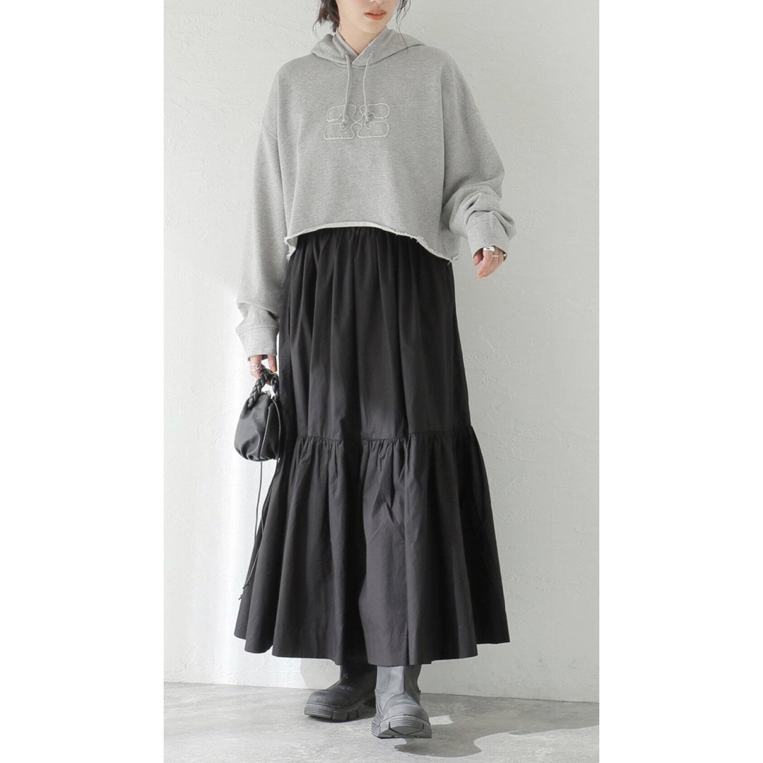 【新品】GANNI Cropped Oversized Hoodie 1