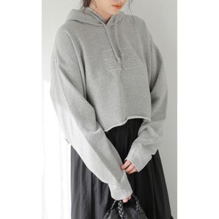 エディットフォールル(EDIT.FOR LULU)の【新品】GANNI Cropped Oversized Hoodie(パーカー)