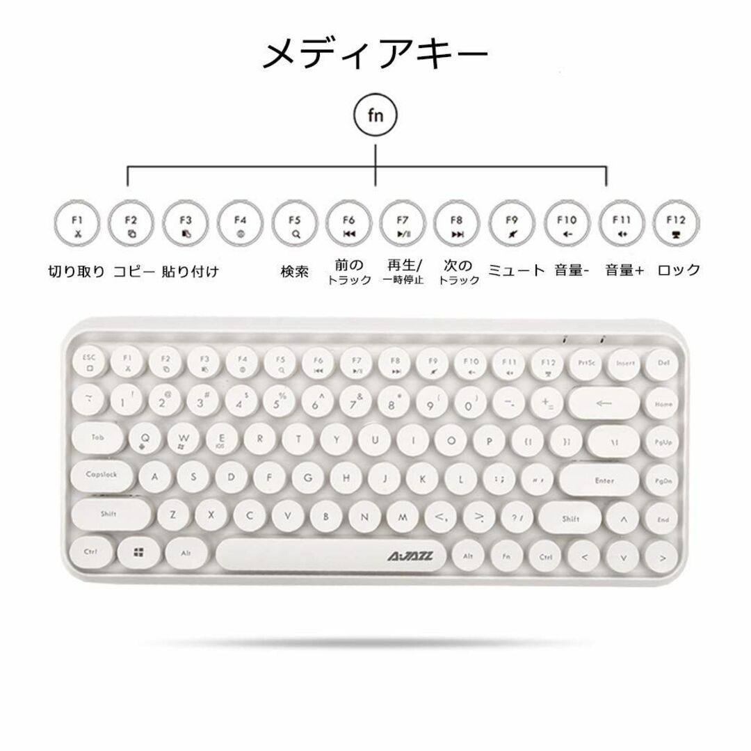 【特価セール】FELiCON ブルートゥースキーボード 308i ワイヤレス コ