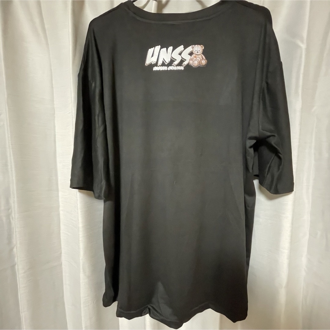 Tシャツ　ビッグシルエット　オーバーサイズ　半袖　メンズ　レディース　黒　白 レディースのトップス(Tシャツ(半袖/袖なし))の商品写真