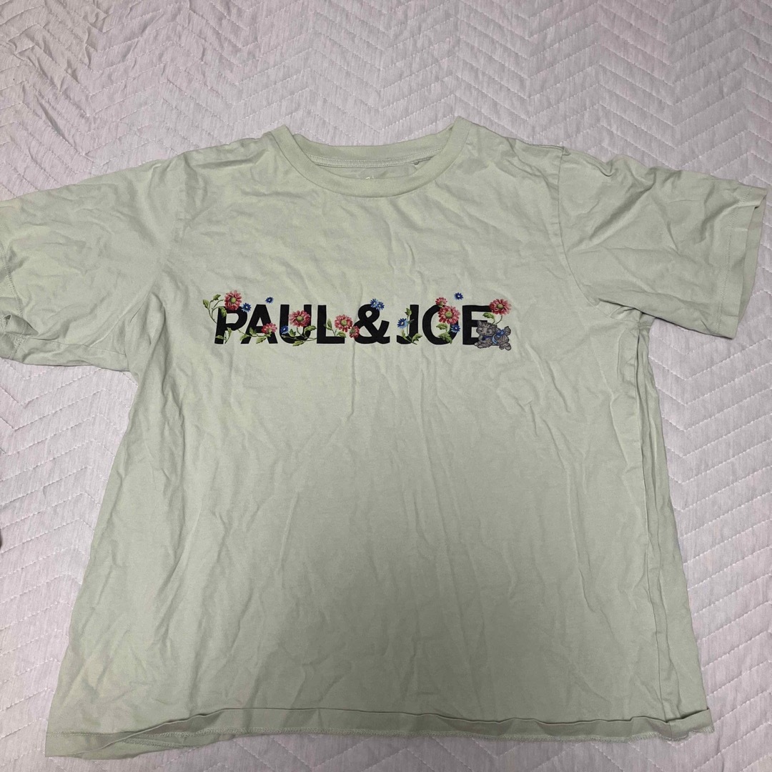 PAUL & JOE(ポールアンドジョー)のユニクロ　ポール&ジョー　ミントグリーンTシャツ レディースのトップス(Tシャツ(半袖/袖なし))の商品写真