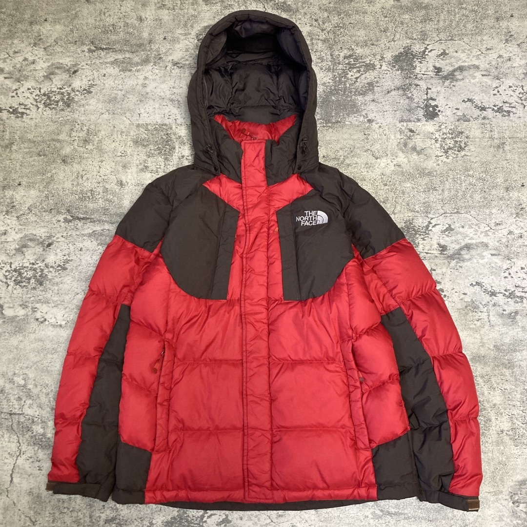 THE NORTH FACE　ダウンジャケット　レッド　ブラウン　メンズ　S