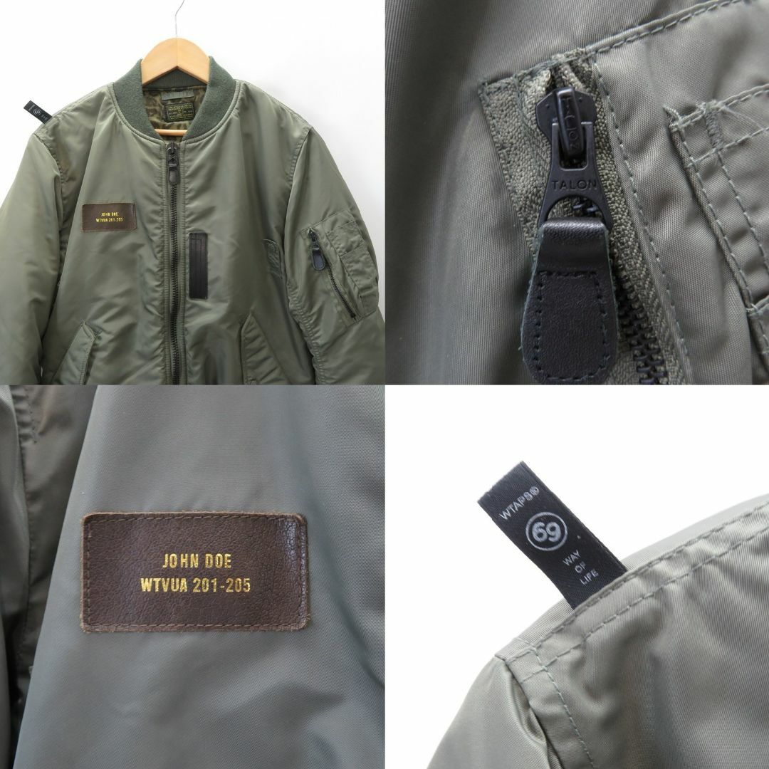 WTAPS 12aw MA-1 JACKET .NYLON. TWILL