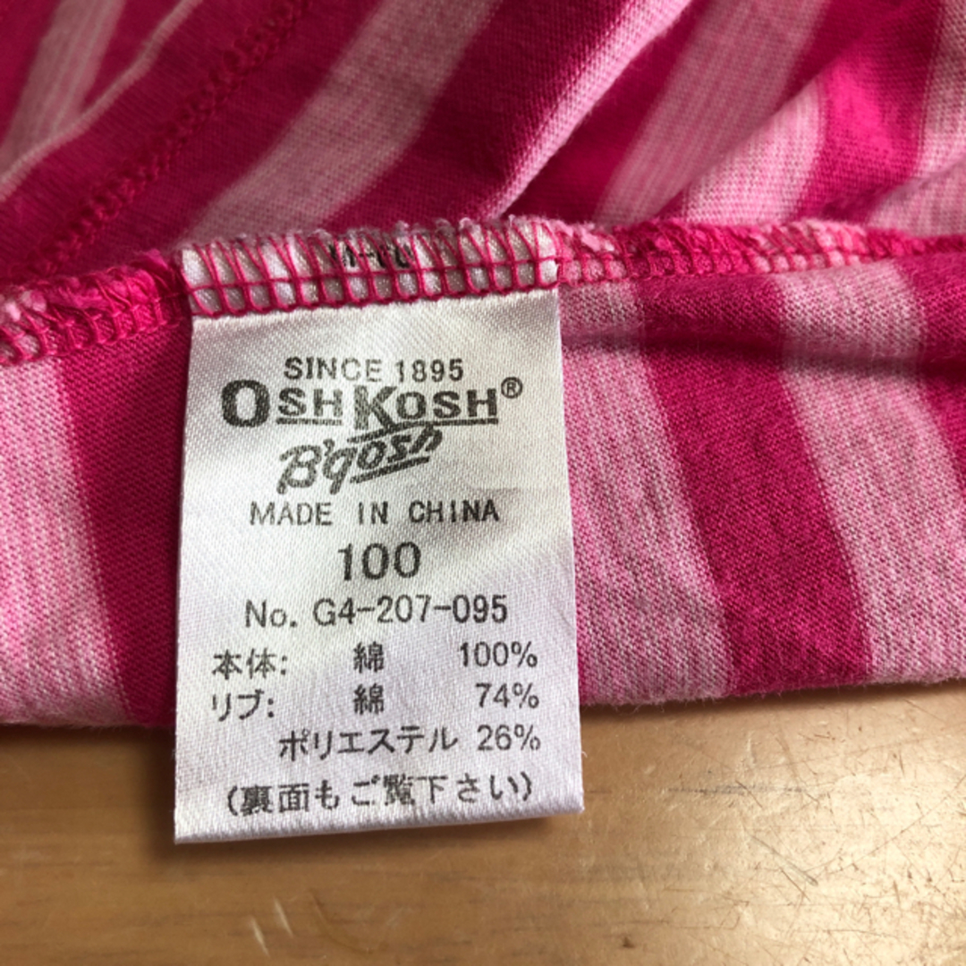 OshKosh(オシュコシュ)のオシュコシュ　カットソー　長袖　100 キッズ/ベビー/マタニティのキッズ服女の子用(90cm~)(Tシャツ/カットソー)の商品写真