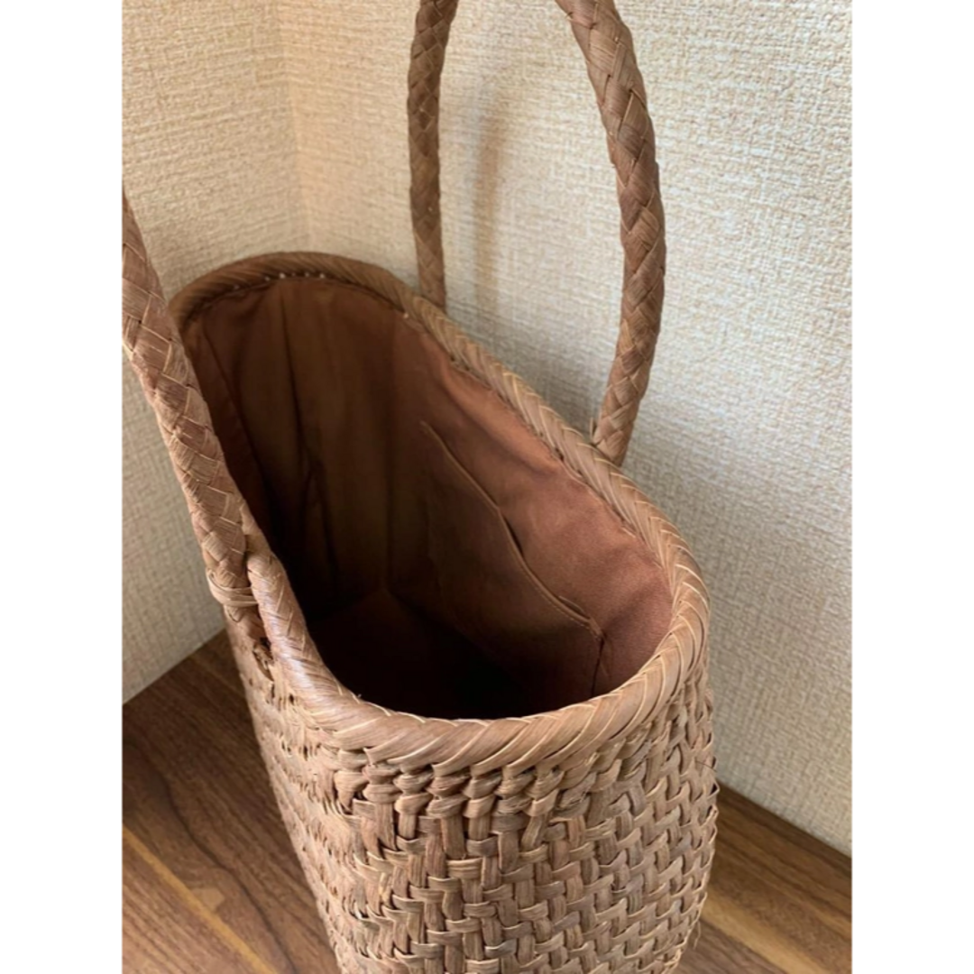 山葡萄一番皮 山葡萄籠バッグ 手作り 山葡萄かごバッグ 内布あり 網代