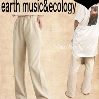 アースミュージックアンドエコロジー(earth music & ecology)のearth music&ecology♡幾何柄ジャガードパンツ(カジュアルパンツ)