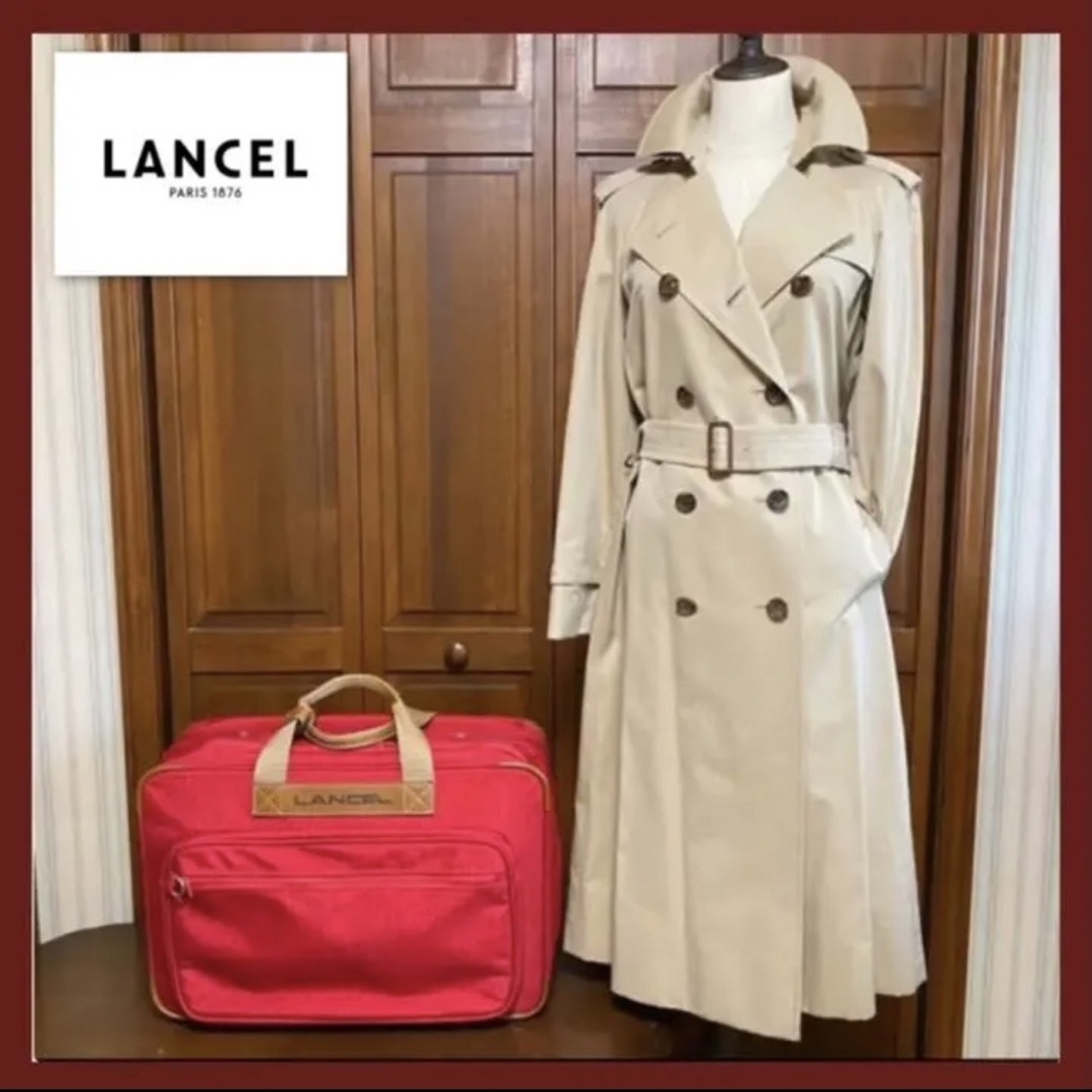 LANCEL(ランセル)の【美品】LANCEL ランセル ボストンバッグ 旅行鞄 トラベルバッグ レッド メンズのバッグ(ボストンバッグ)の商品写真