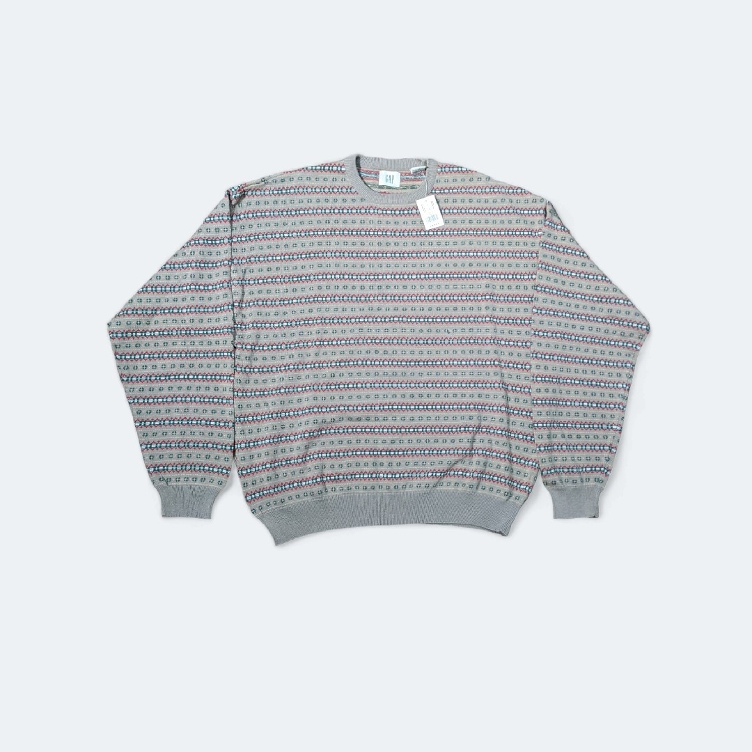 トップスdeadStock 90s old gap nordic cotton knit