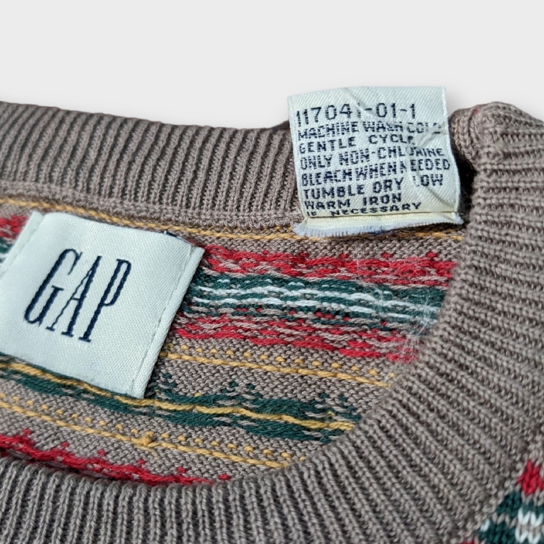 deadStock 90s old gap nordic cotton knit