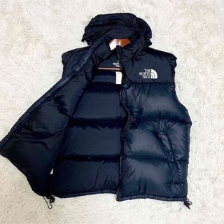 ノースフェイス(THE NORTH FACE) ダウンベスト(メンズ)(ブラック/黒色