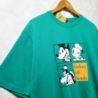 ディズニー Tシャツ・カットソー(メンズ)（グリーン・カーキ/緑色系