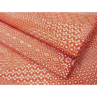 平和屋川間店■江戸小紋　単衣　切嵌吉祥文　着丈154.5cm　裄丈61.5cm　洗える着物　B-zg5419(着物)