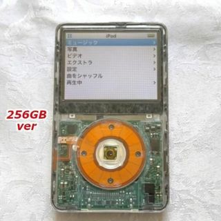 赤色 iPod classic 第6世代 128GB SSD換装ポータブルプレーヤー