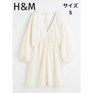 エイチアンドエム(H&M)のH&M バルーンスリーブワンピース(ミニワンピース)