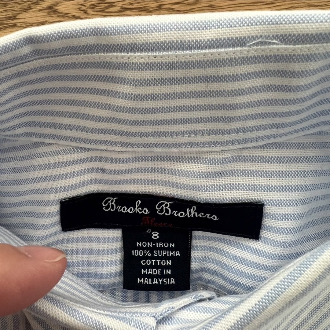 Brooks Brothers(ブルックスブラザース)の☆美品☆ブルックスブラザーズ ボタンダウンシャツ　子ども服　長袖シャツ　トップス キッズ/ベビー/マタニティのキッズ服男の子用(90cm~)(ドレス/フォーマル)の商品写真