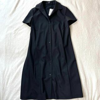 ジルサンダーネイビー(JIL SANDER NAVY)の新品 ジルサンダーネイビー プリーツ ワンピース  チャコールグレー サイズ32(ロングワンピース/マキシワンピース)