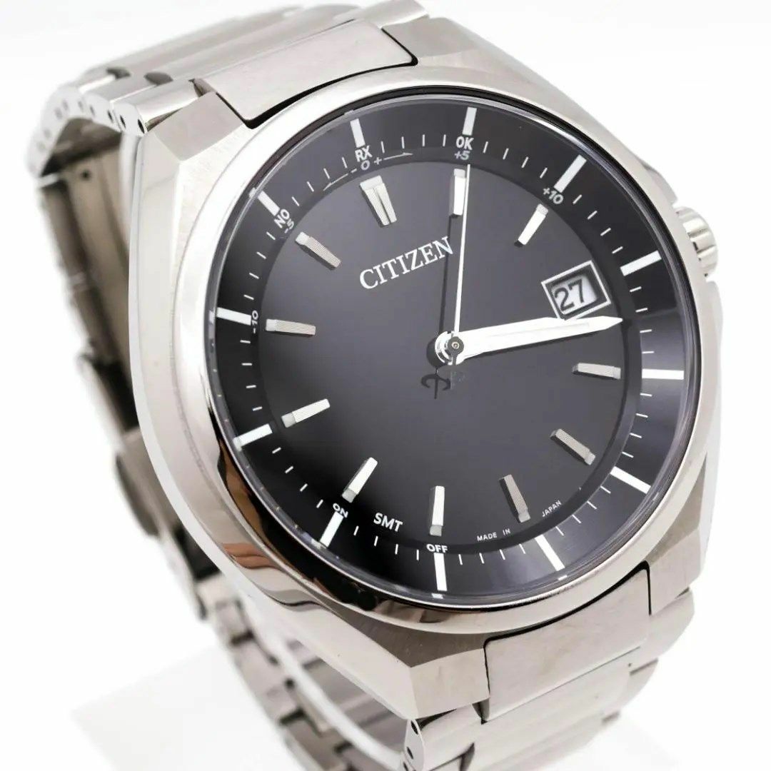 《美品》CITIZEN ATTESA 腕時計 ブラック ソーラー チタニウムn | フリマアプリ ラクマ