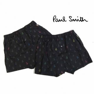 ポールスミス(Paul Smith)の【ポールスミス/Paul Smith】メンズトランクス・M・ブラック系×2枚(トランクス)