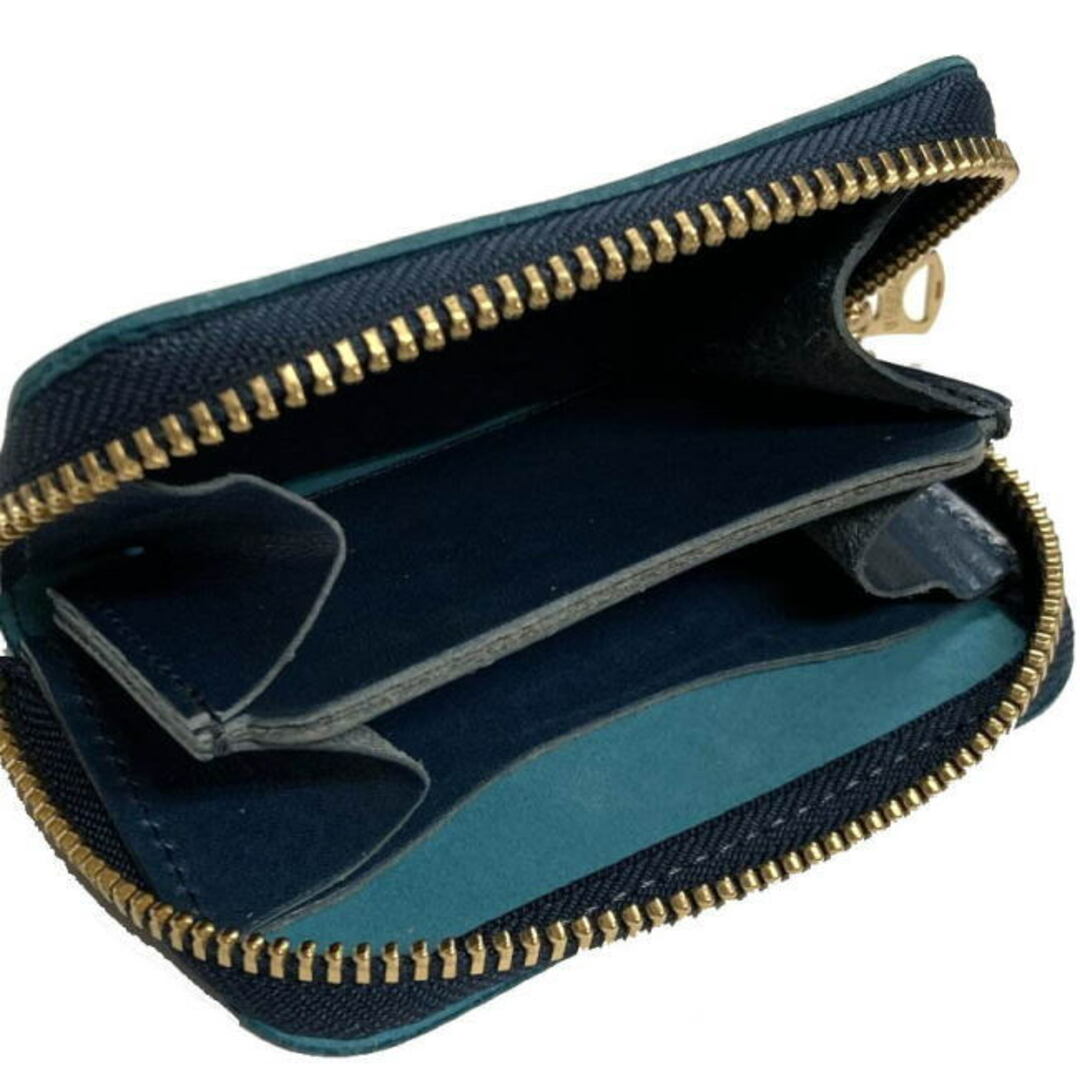 ブラウン コードバン 馬革 栃木レザー ラウンド 小銭入 財布 日本製 メンズのファッション小物(折り財布)の商品写真
