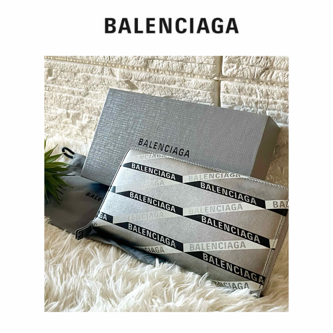 Balenciaga - 【美品希少】バレンシアガ 長財布 エヴリデイ ロゴ