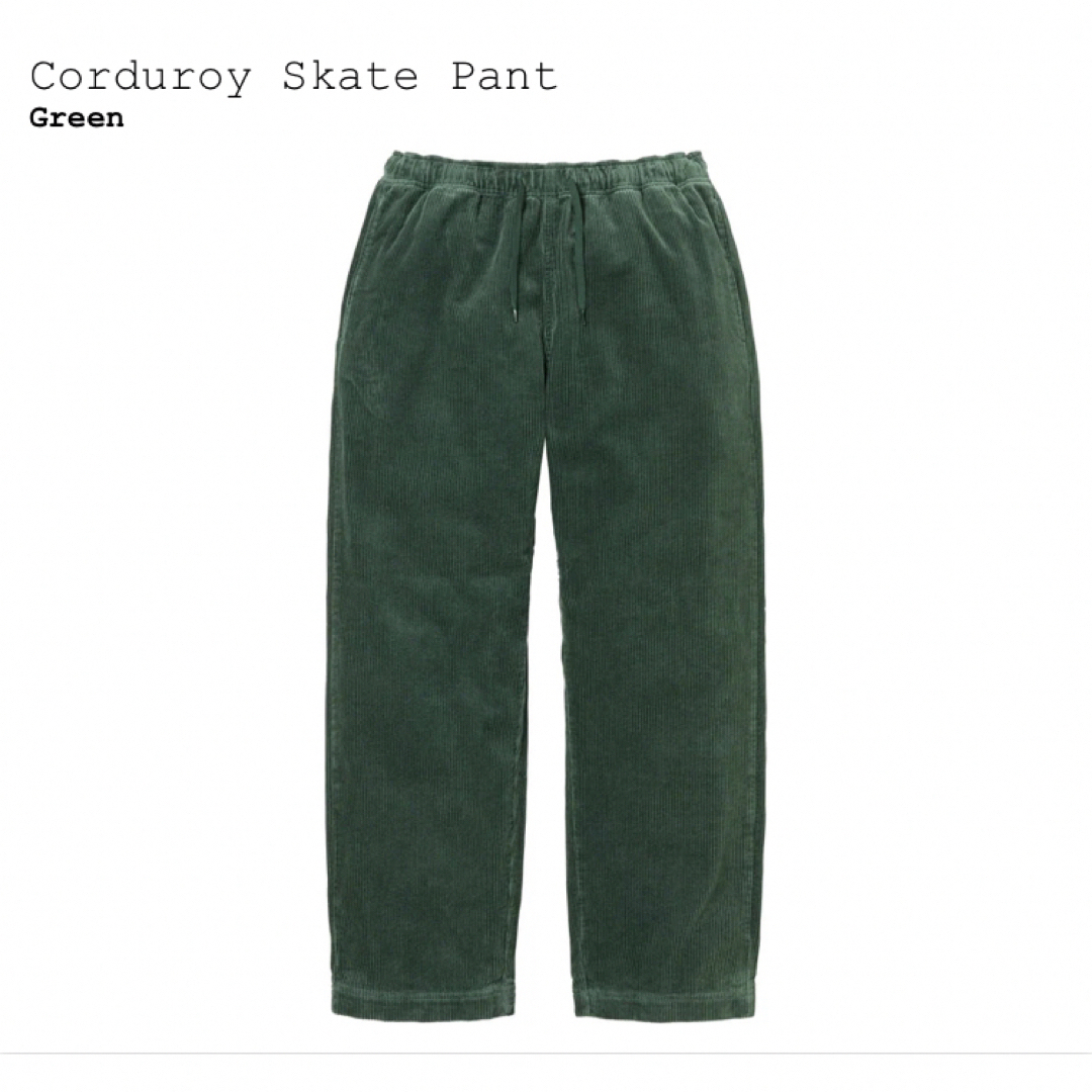 supreme corduroy skate pant グリーンSのサムネイル