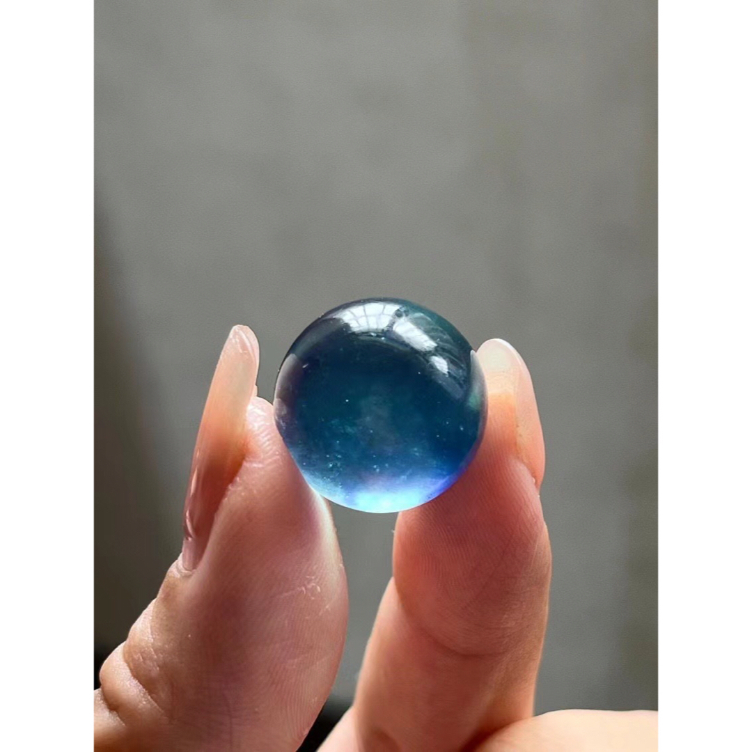 天然】アクアマリン 丸玉 18.3mm-