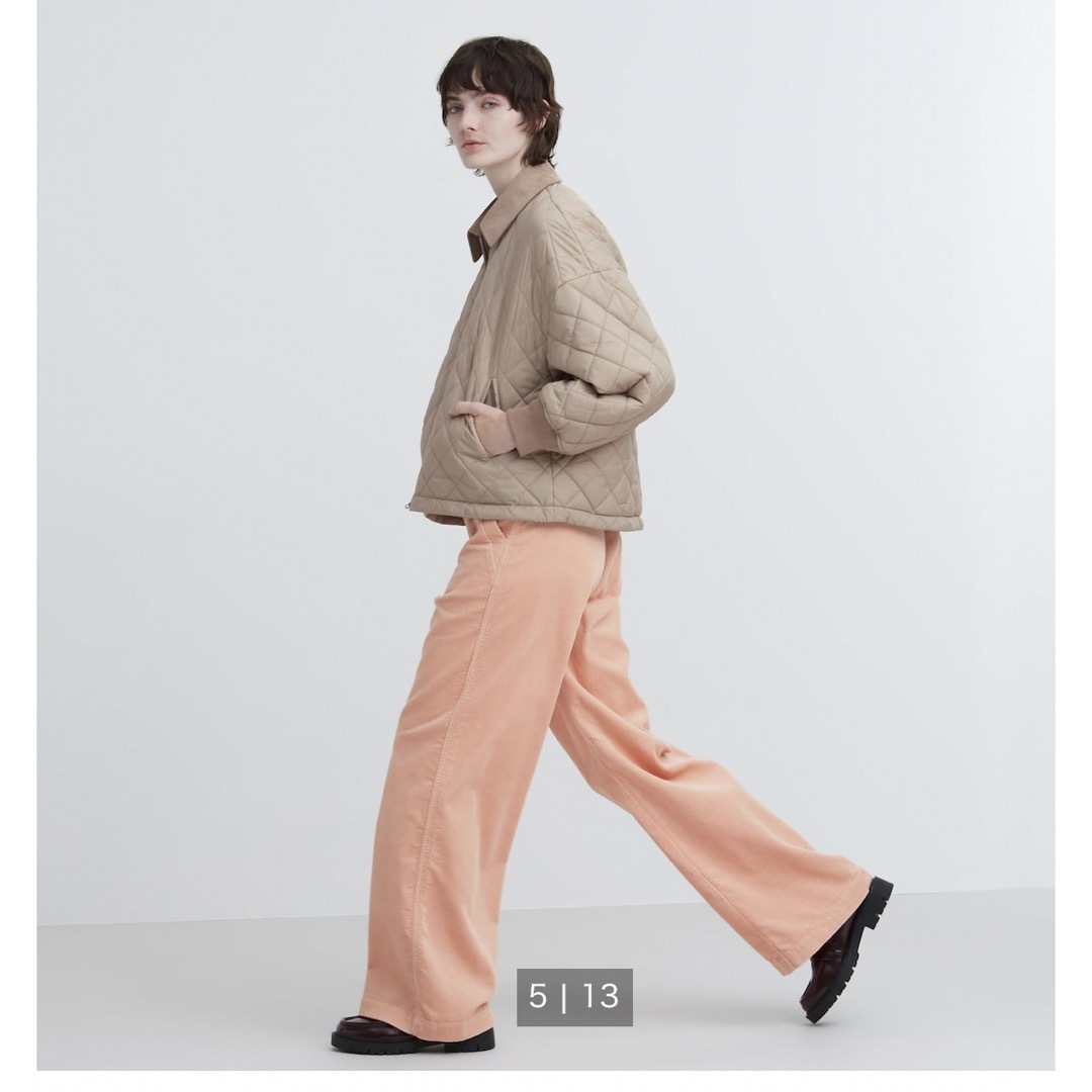 uniqlo  c コーデュロイワイドパンツ pink 61サイズ