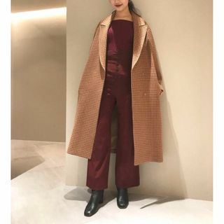 希少美品✨フレイアイディー バイカラーリバーコート アンゴラ混 0 S相当