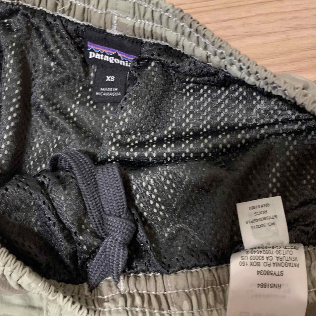 【廃盤レア柄】Patagoniaバギーズ ロックカモ 迷彩 7インチ XS 3