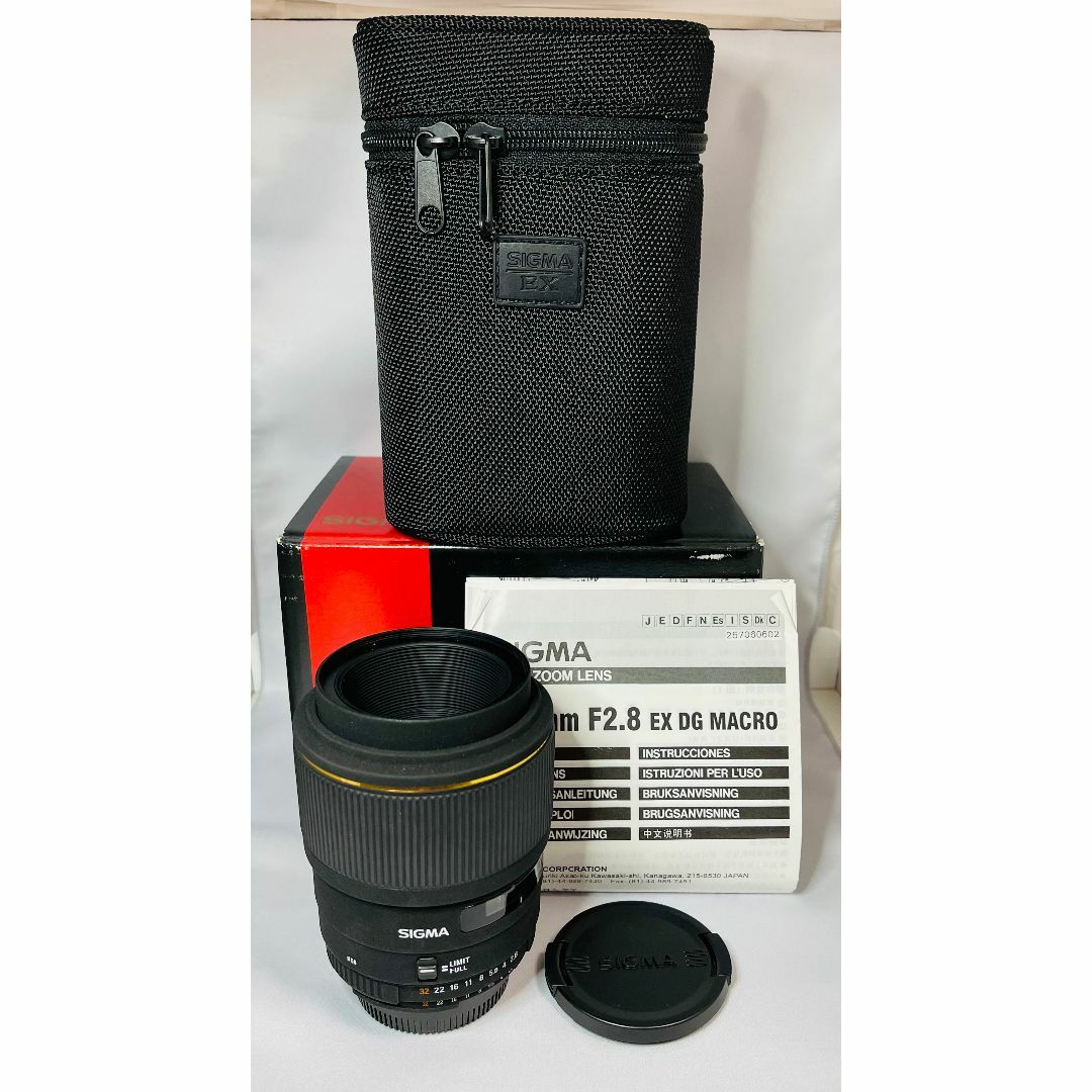 美品！ Sigma シグマ 105mm F2.8 EX DG MACRO ニコン