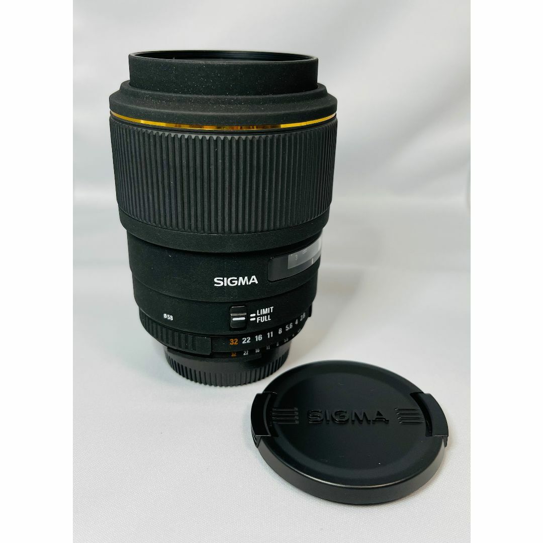 SIGMA(シグマ)の美品！ Sigma シグマ 105mm F2.8 EX DG MACRO ニコン スマホ/家電/カメラのカメラ(レンズ(ズーム))の商品写真