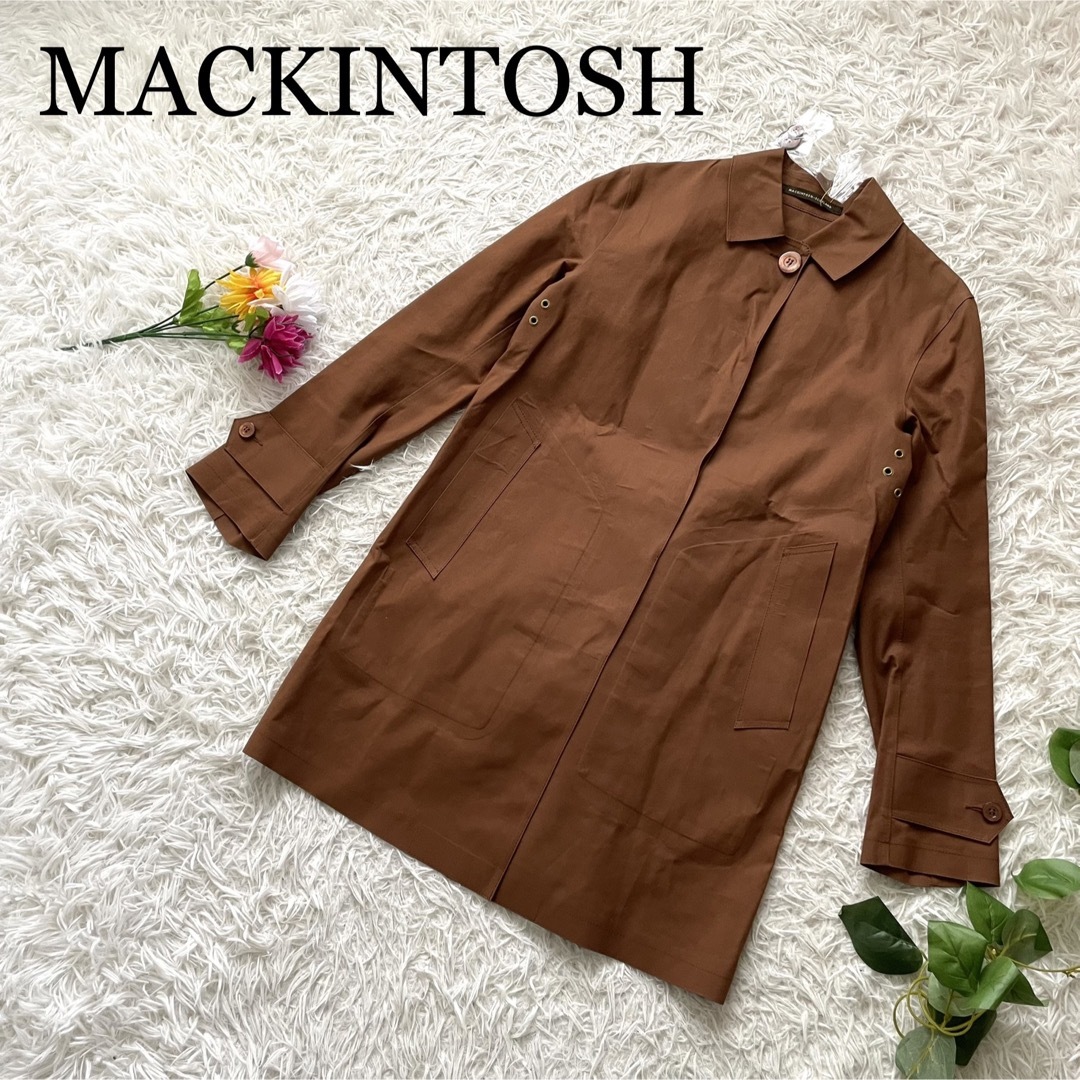 美品　mackintosh マッキントッシュ　定番　ゴム引き　ステンカラーコート