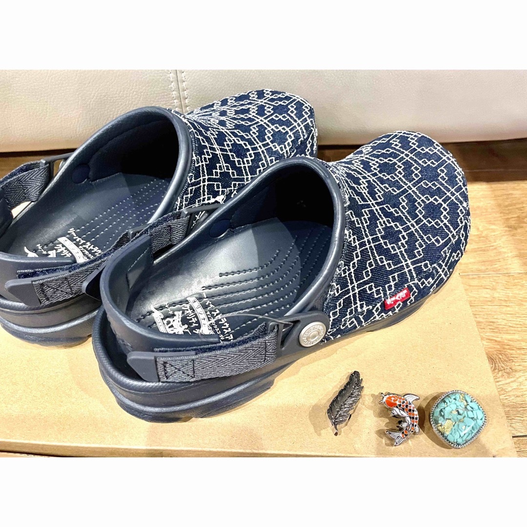 リーバイス ×クロックス コラボ ネイビー Crocs 27cm ビルケンナイキ-