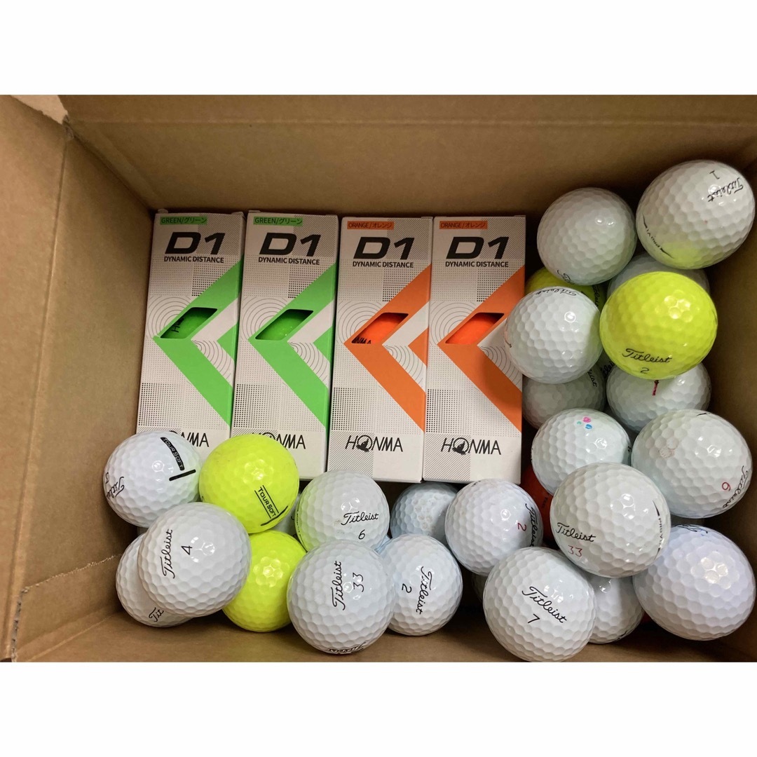 D1新品 緑色ゴルフボール&ロストボール スポーツ/アウトドアのゴルフ(その他)の商品写真
